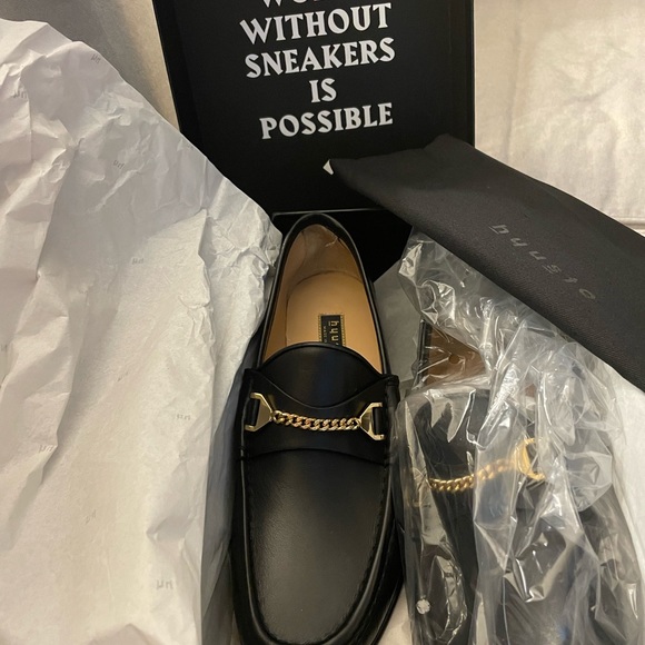 Hyusto Mick Moccasin Black Leather Loafers - Picture 7 of 7